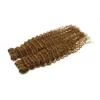 Deep Curly Machine Weft Hair Extensions
