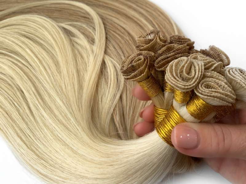 Hand Tied Weft Hair Extensions