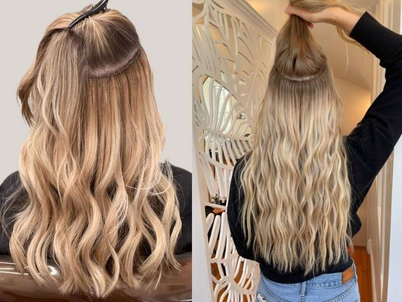 Hand Tied Weft Hair Extensions