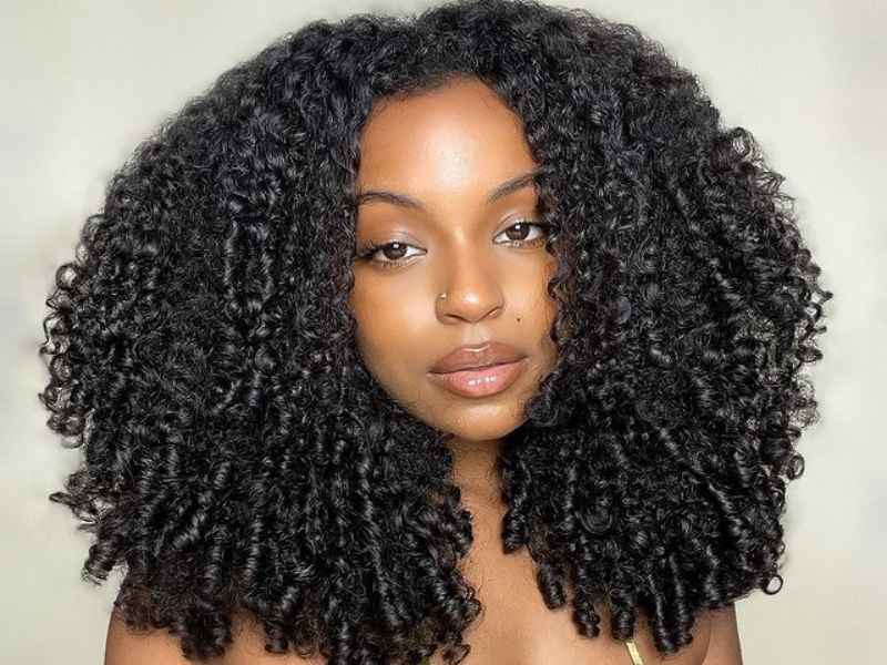 Kinky Curly Machine Weft Hair Extensions