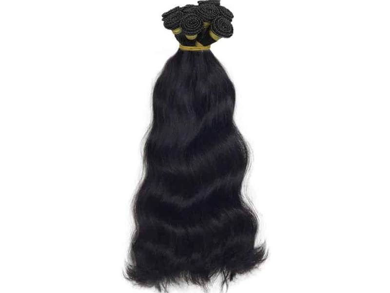 Natural Wavy Hand Tied Weft Extensions