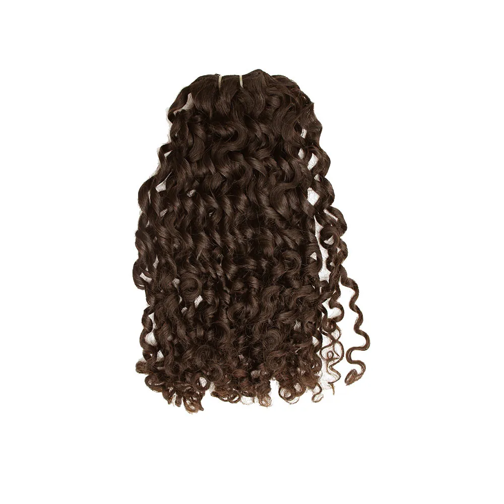 Romantic Curly Machine Weft Hair Extensions