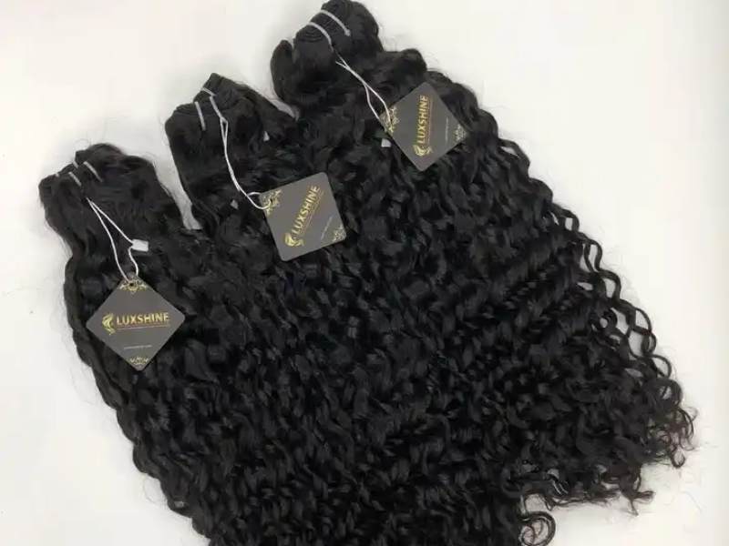 Romantic Curly Machine Weft Hair Extensions