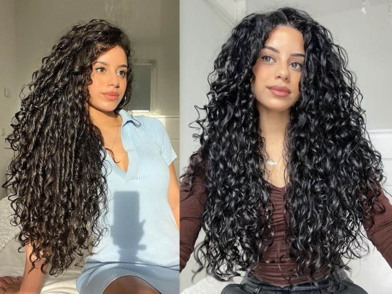 Romantic Curly Machine Weft Hair Extensions
