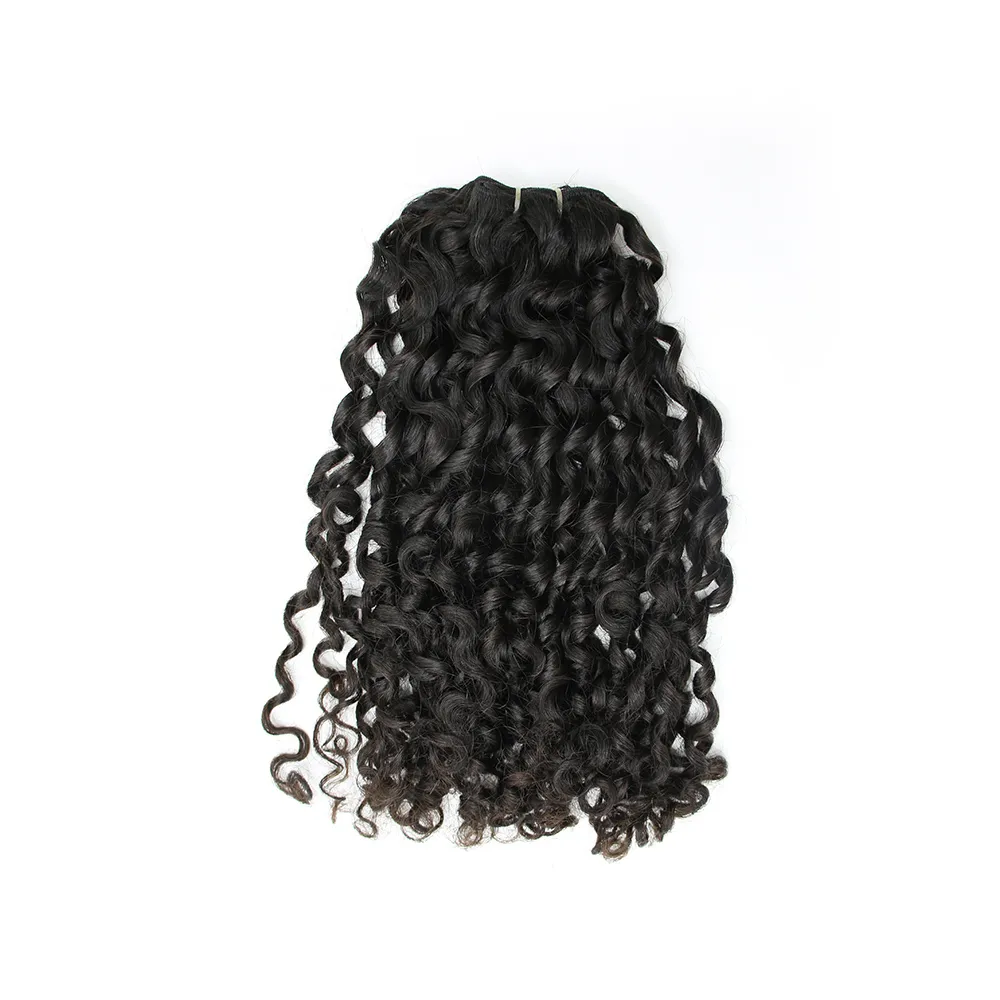 Romantic Curly Machine Weft Hair Extensions