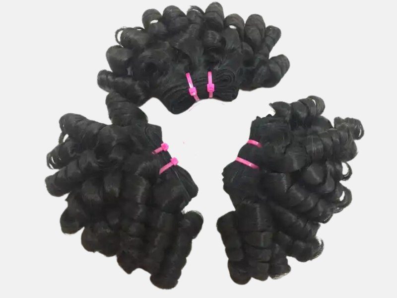 Twist Curly Machine Weft Hair Extensions
