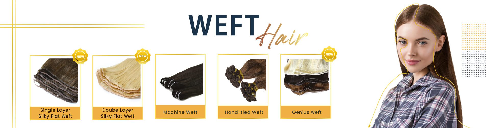 Weft Hair Extensions