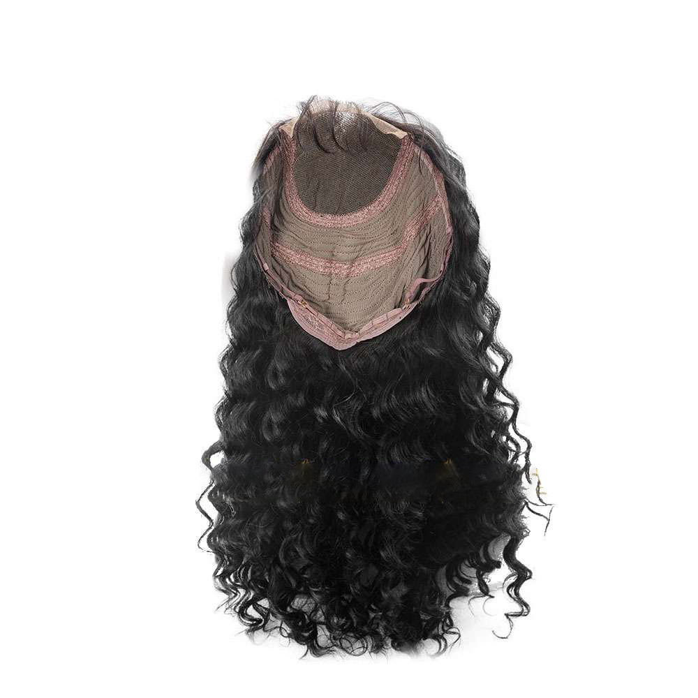 Deep Wavy Black Lace Closure Wig