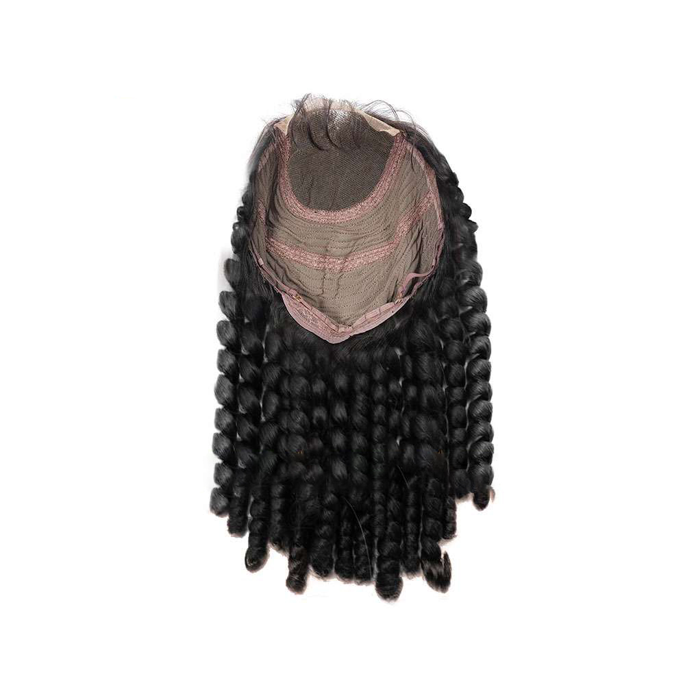 Kinky Curly Black Lace Closure Wig
