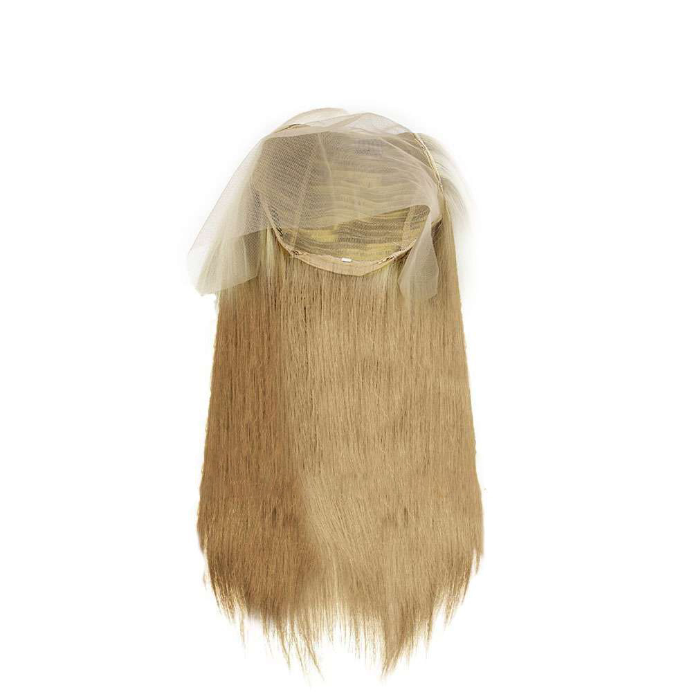 Straight Light Blonde Lace Closure Wig