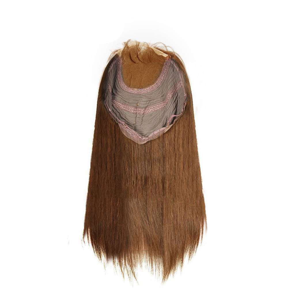 Straight Light Brown Lace Closure Wig