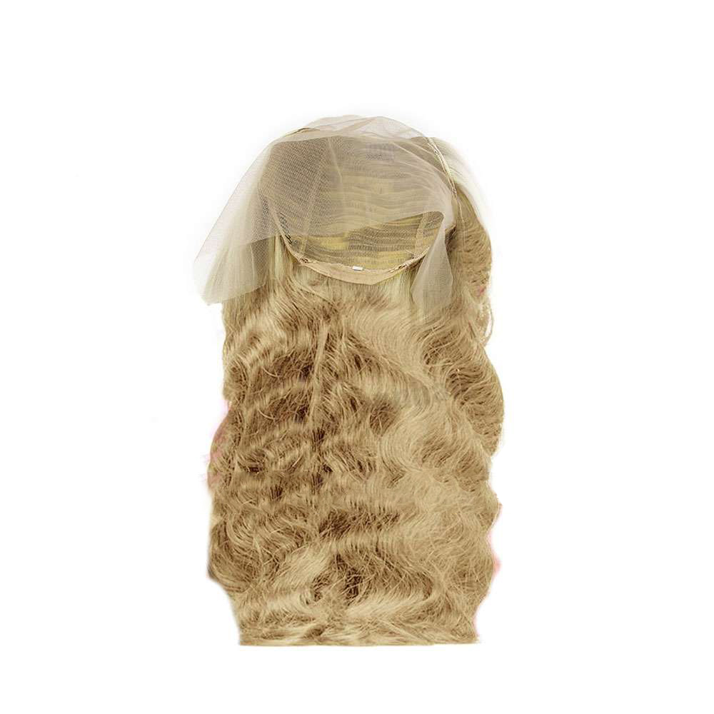 Water Body Wavy Light Blonde Lace Closure Wig
