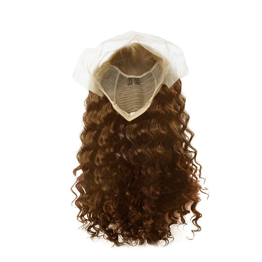 Deep Wavy Light Brown Lace Front Wig