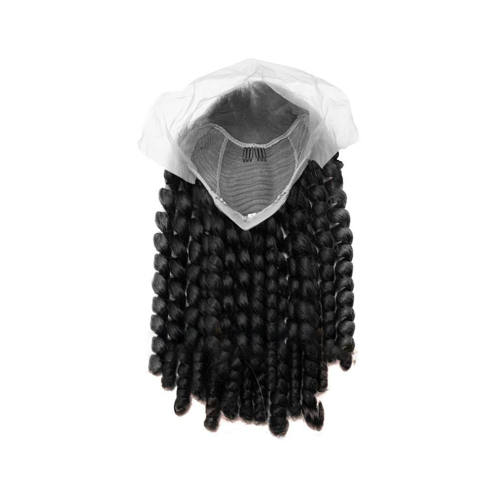 Kinky Curly Black Lace Front Wig