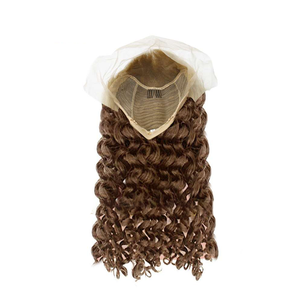 Loose Curly Dark Brown Lace Front Wig
