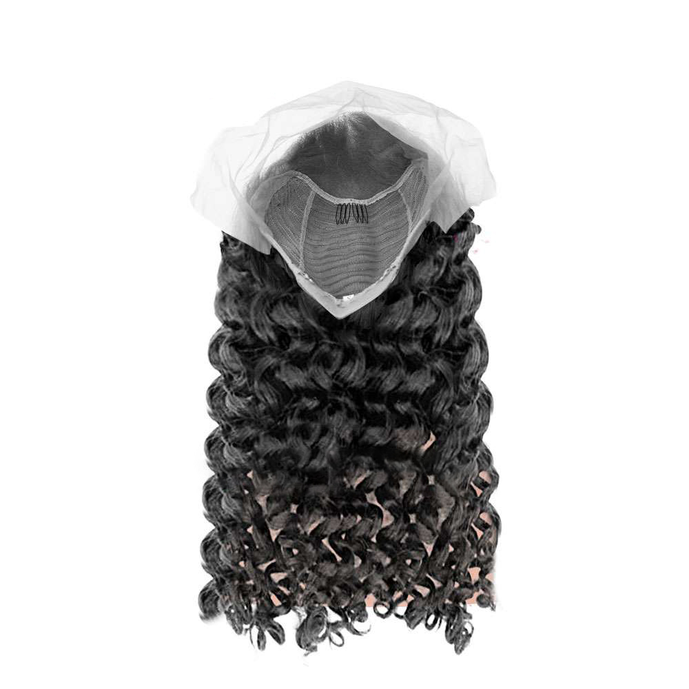 Loose Curly Black Lace Front Wig