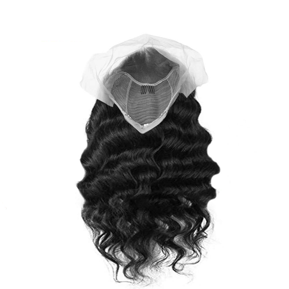 Loose Wavy Black Lace Front Wig
