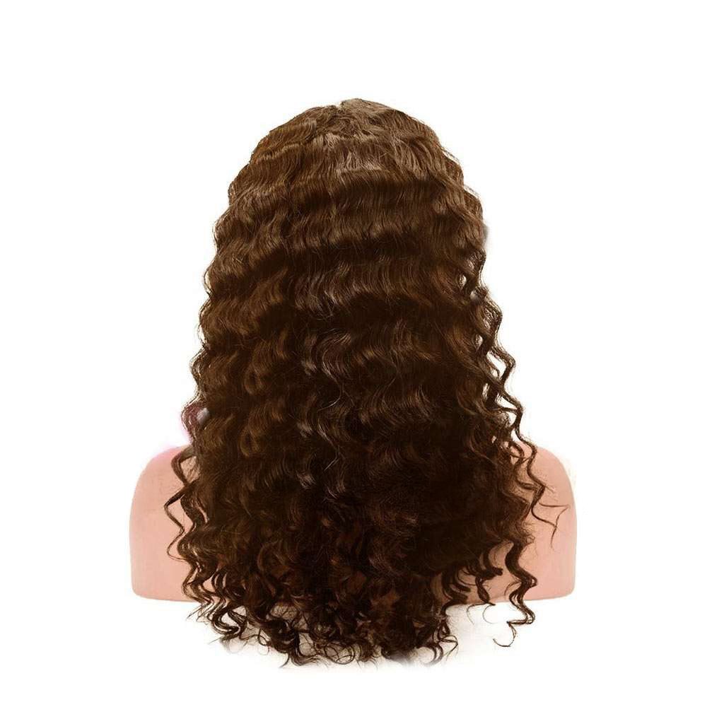 Deep Wavy Dark Brown Full lace Wig