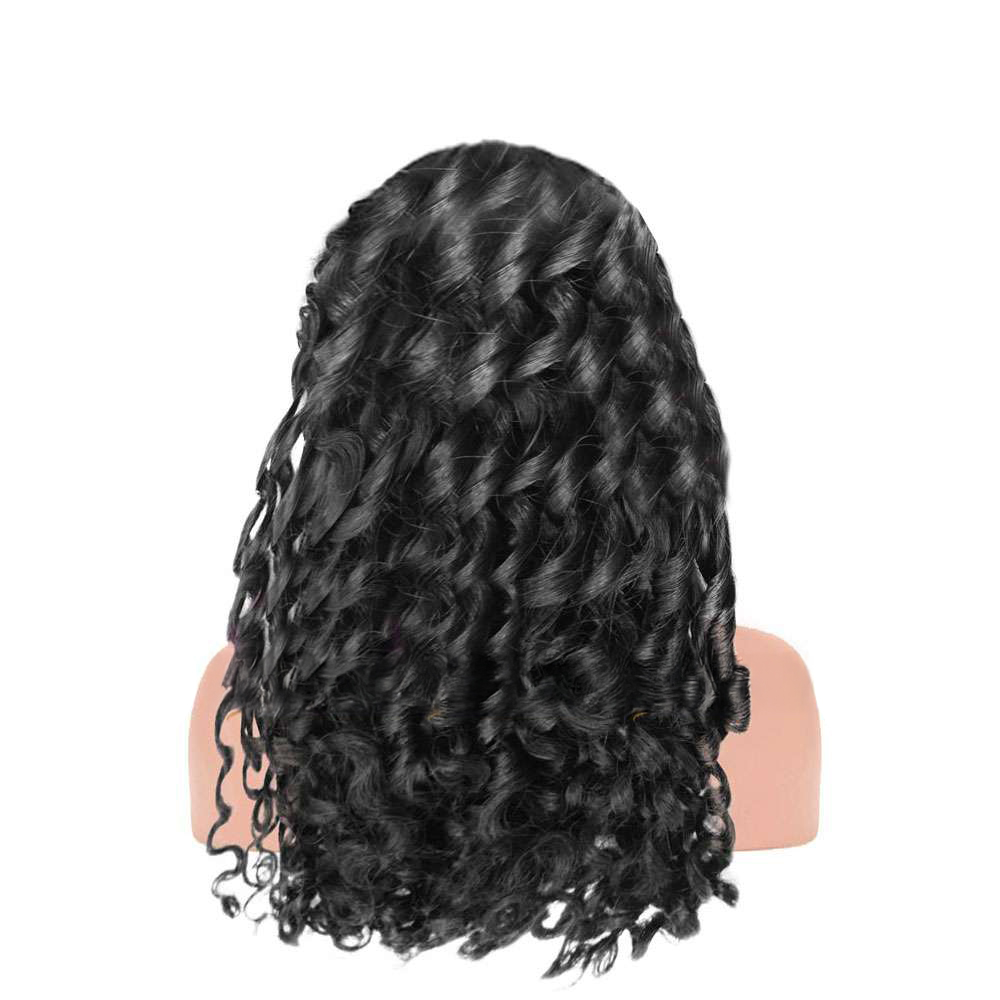 Romantic Curly Black Full lace Wig