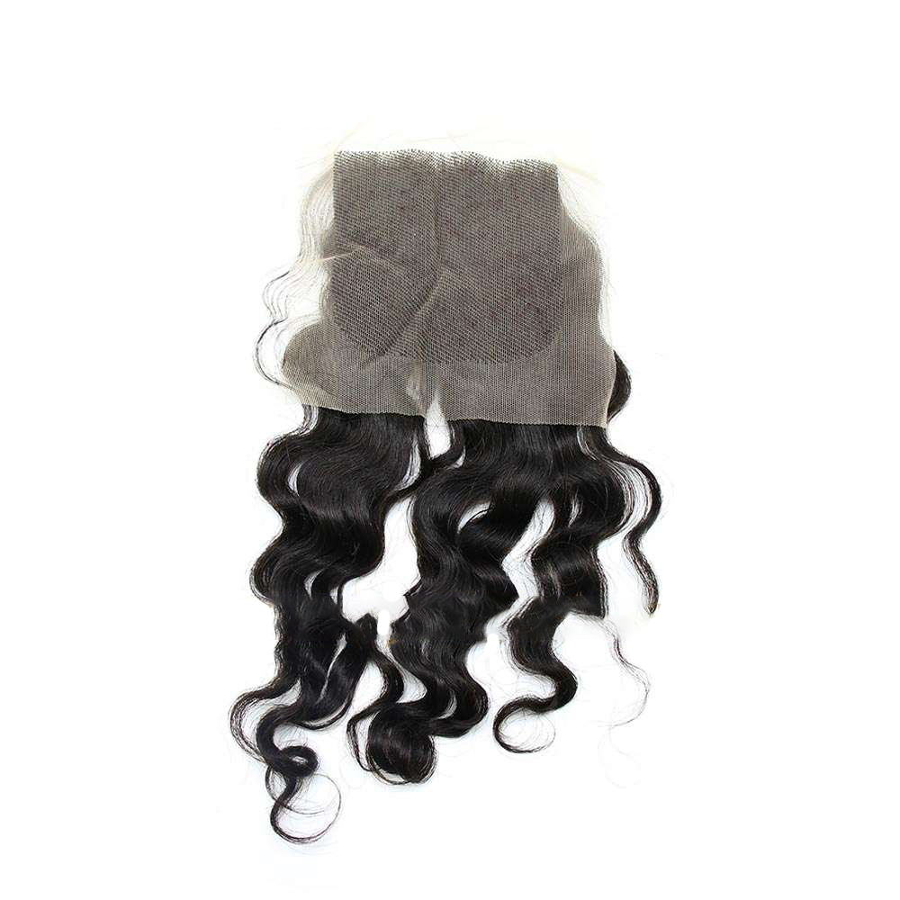 Natural Wavy Black Lace Closure Wig