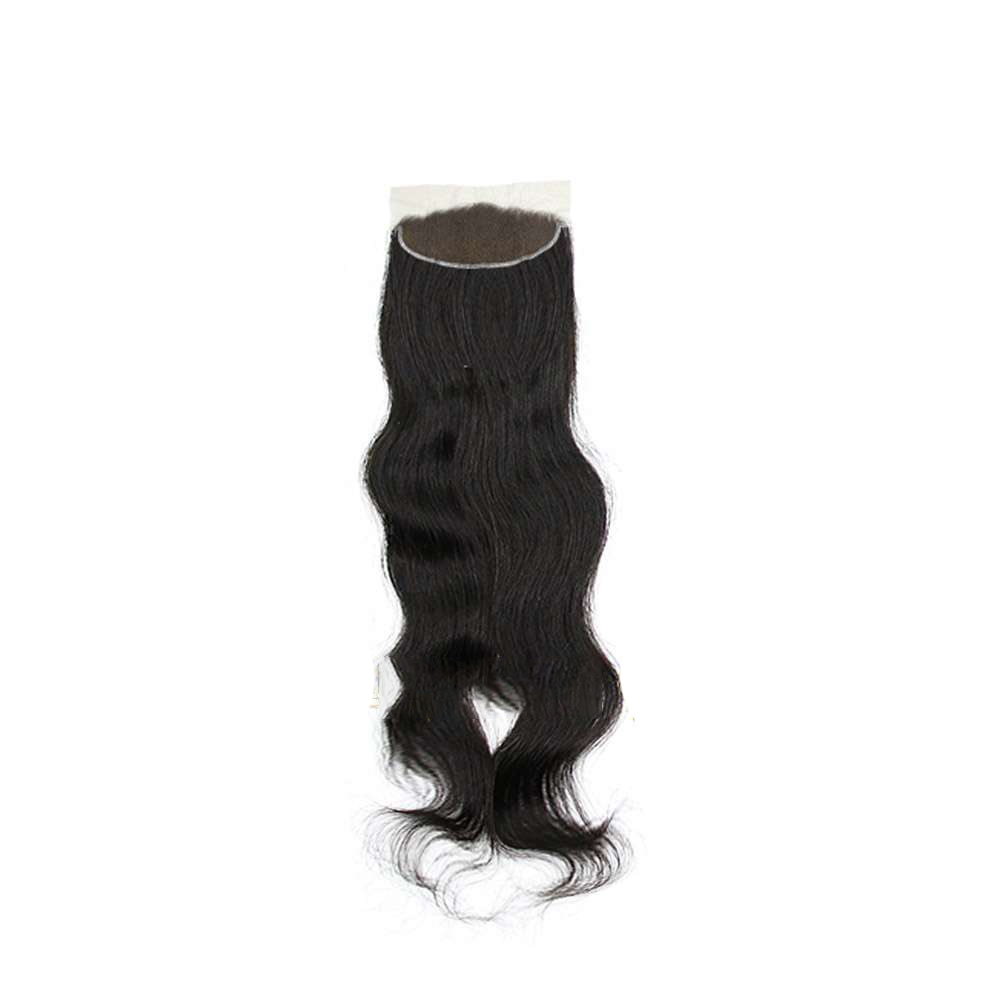 Natural Wavy Black Lace Front Wig