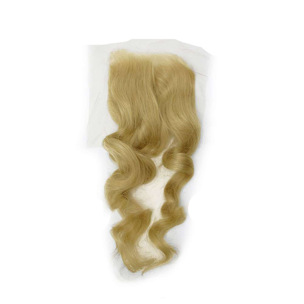Natural Wavy Light Blonde Lace Closure Wig