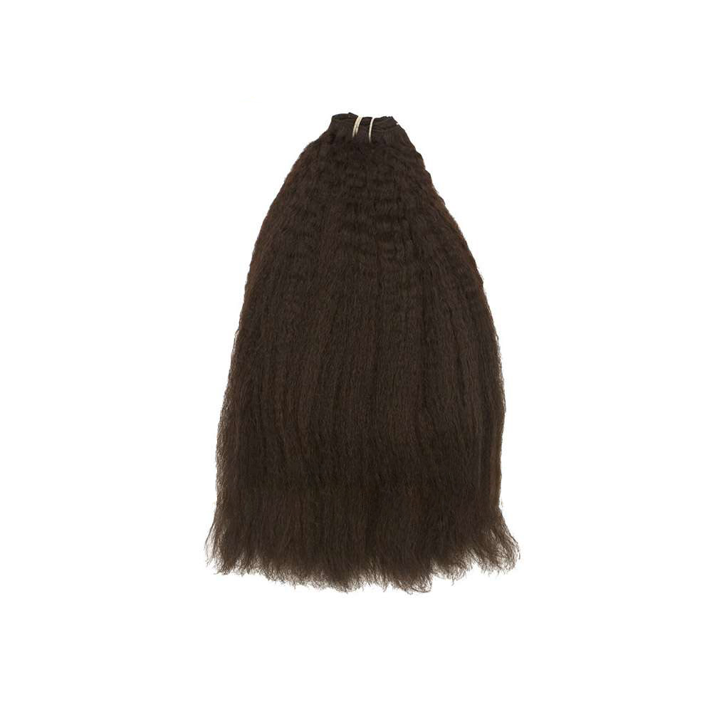 Kinky Straight dark brown Weave hair