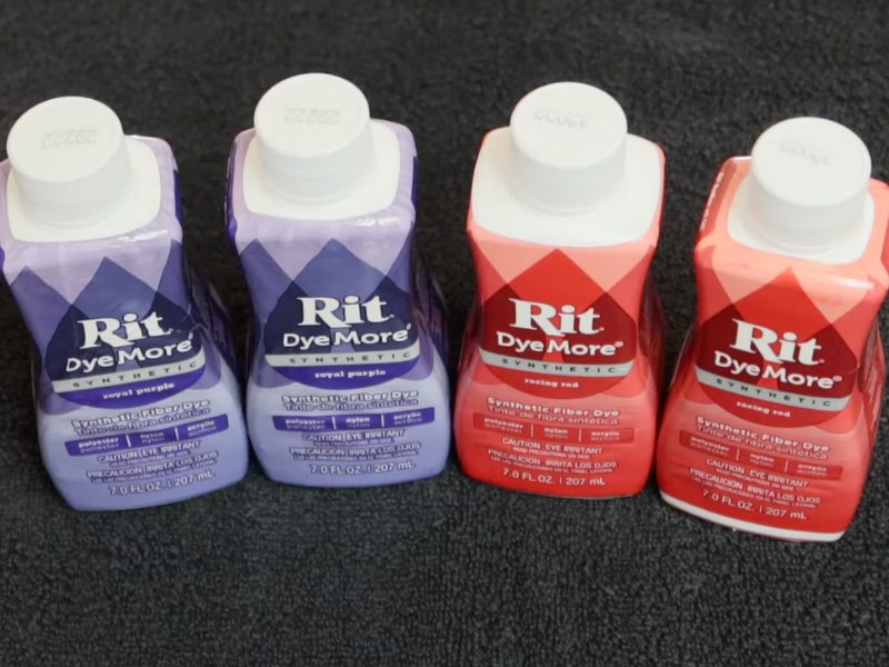 Pick a fabric dye specifically made for synthetic materials