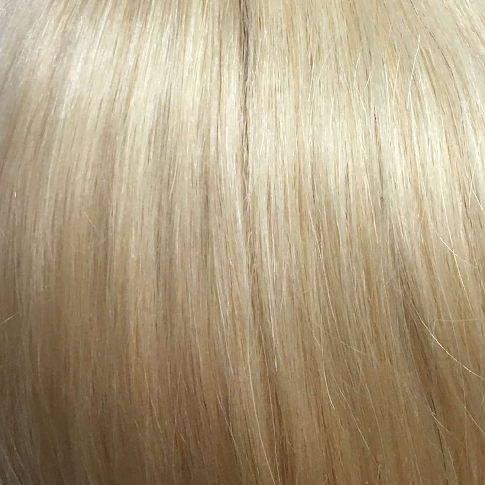 Plastic Nano Ring Hair Extensions White Blonde Body Wavy